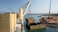 SAL Projects: MV Maria, Cape Preston Project, Installing Caissons (time-lapse)