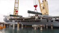SAL Projects: MV Svenja, Karara Iron Ore Project – Positioning of Wharf Modules (time-lapse)